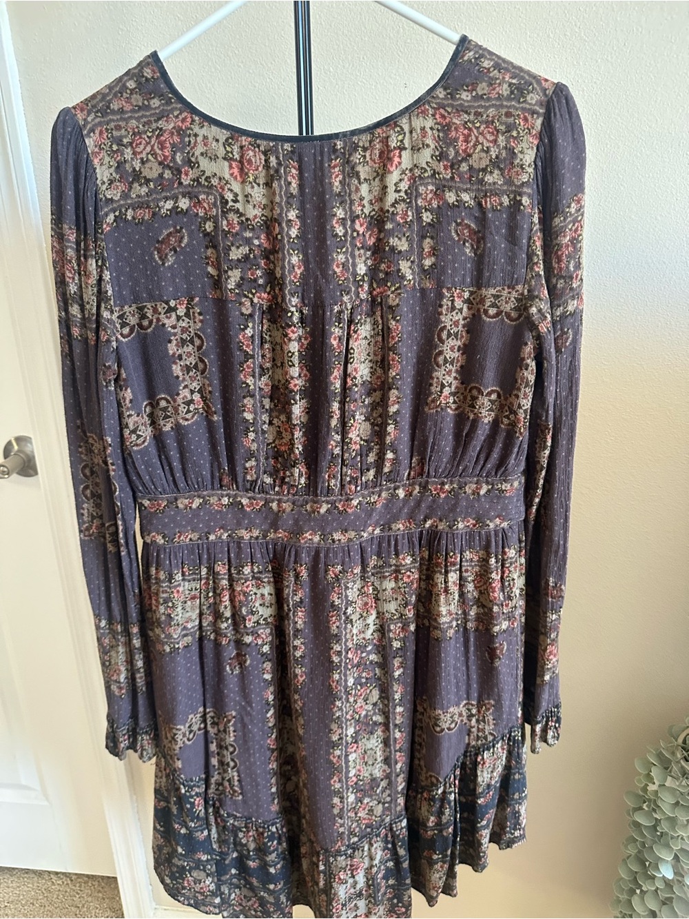Free People Navy Floral Boho High-Low Dress - Picture 4 of 8